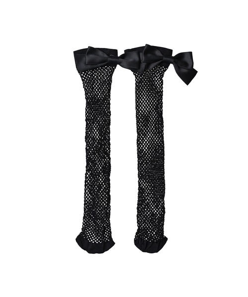 Narcissus（ナルシス）の「【Narcissus】メッシュリボンソックス（ソックス/靴下・レディース・ブラック/ホワイト・FREE）」の5枚目の写真