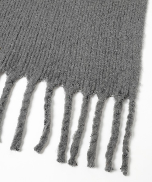 PAGEBOY(ページボーイ)の「フリンジストール(マフラー・レディース・ホワイト/チャコールグレー/グリーン・FREE)」の18枚目の写真