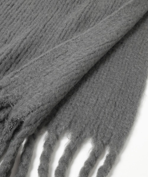 PAGEBOY(ページボーイ)の「フリンジストール(マフラー・レディース・ホワイト/チャコールグレー/グリーン・FREE)」の19枚目の写真