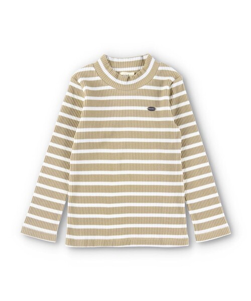BRANSHES(ブランシェス)の「オリジナルプレート付きハイネックTシャツ(Tシャツ/カットソー・キッズ・ブラック/ベージュ/ロイヤルブルー/アイボリー/その他/レッド・120/90/140/100/110/160/150/130)」の4枚目の写真