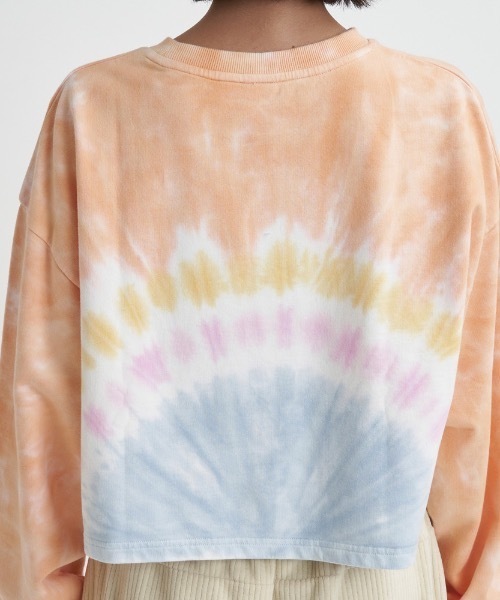 ROXY(ロキシー)の「CHANGE MAKER/ロキシーショート丈リラックスシルエットクルーネックスウェット(スウェット・レディース・ピンク/パープル/ブラック・MEDIUM/LARGE/SMALL)」の12枚目の写真