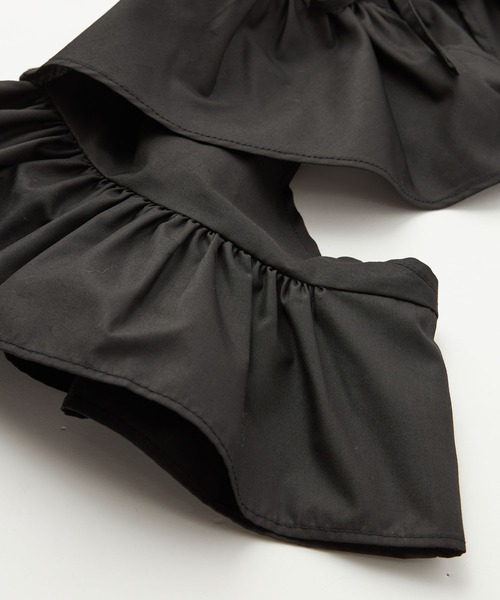 BONLECILL noir（ボンルシールノワール）の「【BONLECILL noir】フリルリボンクロップドボレロ（カーディガン/ボレロ・レディース・ブラック/アイボリー・FREE）」の3枚目の写真