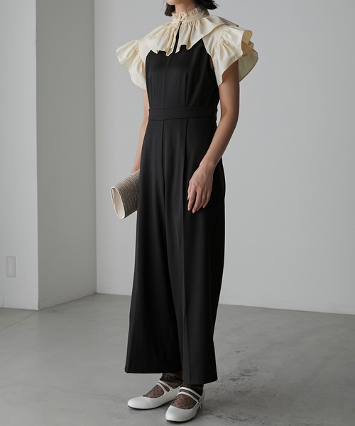 BONLECILL noir（ボンルシールノワール）の「【BONLECILL noir】フリルリボンクロップドボレロ（カーディガン/ボレロ・レディース・ブラック/アイボリー・FREE）」の22枚目の写真