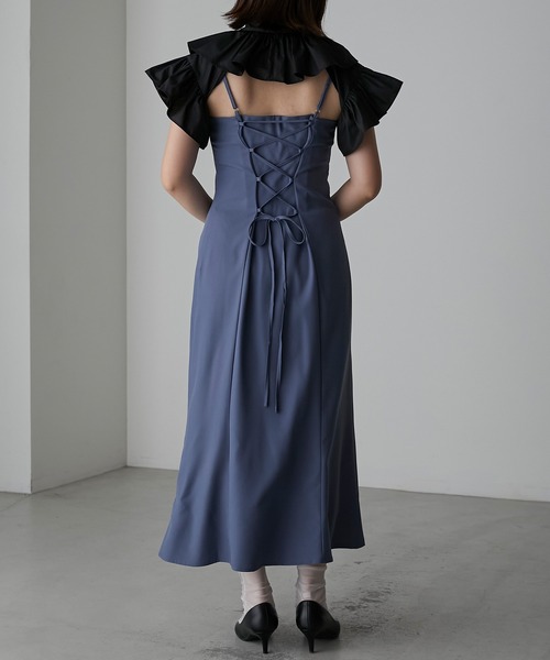 ♡♡capriccio regaolo♡♡様 セール】【BONLECILL noir】フリルリボンクロップドボレロ
