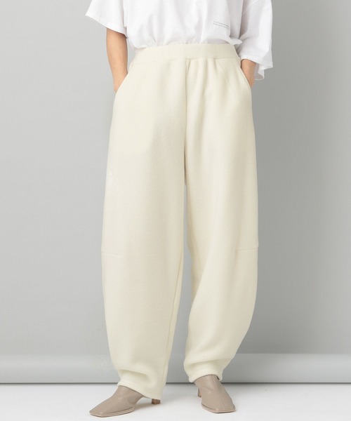 e/rm(イーアールエム)の「【e/rm】フォルモサフリースカーブパンツ(その他パンツ・レディース・ベージュ系その他/アイボリー・FREE)」の3枚目の写真