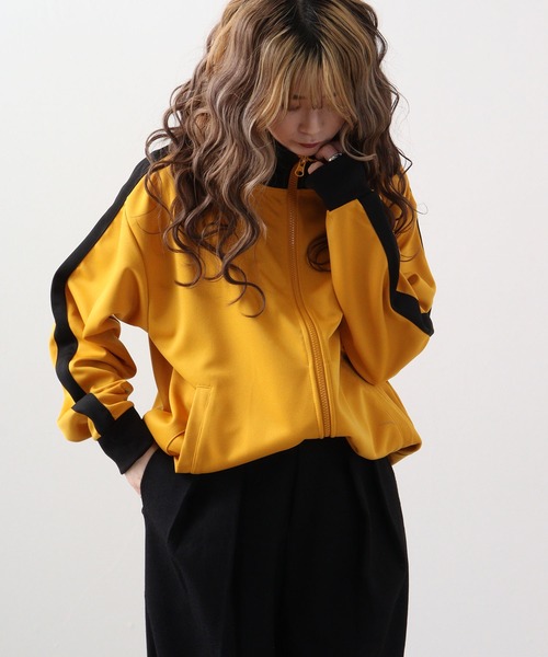 FUNALIVE（ファンアライブ）の「ライン入りトラックジャケット（ブルゾン・メンズ・グリーン/ブラック/ワイン/ワイン系/ホワイト×ネイビー/オレンジ/アイボリー/ブルー/ネイビー/イエロー/サックスブルー・L/M）」の8枚目の写真