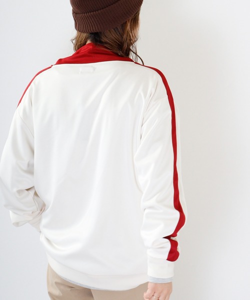 FUNALIVE（ファンアライブ）の「ライン入りトラックジャケット（ブルゾン・メンズ・グリーン/ブラック/ワイン/ワイン系/ホワイト×ネイビー/オレンジ/アイボリー/ブルー/ネイビー/イエロー/サックスブルー・L/M）」の17枚目の写真