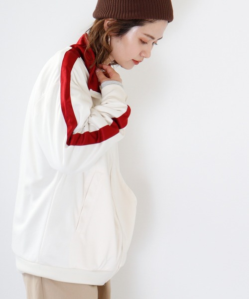 FUNALIVE（ファンアライブ）の「ライン入りトラックジャケット（ブルゾン・メンズ・グリーン/ブラック/ワイン/ワイン系/ホワイト×ネイビー/オレンジ/アイボリー/ブルー/ネイビー/イエロー/サックスブルー・L/M）」の18枚目の写真