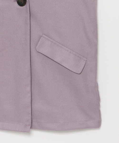 LOVETOXIC（ラブトキシック）の「ジレSETUP（シャツワンピース・キッズ・ブラック/ラベンダー/アイボリー・S/L/M）」の8枚目の写真