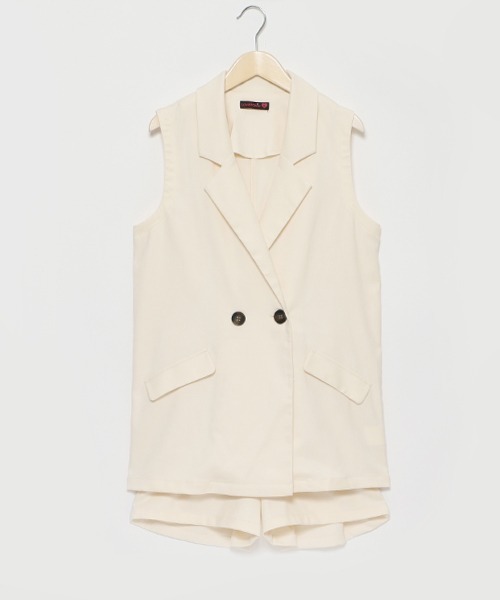 LOVETOXIC（ラブトキシック）の「ジレSETUP（シャツワンピース・キッズ・ブラック/ラベンダー/アイボリー・S/L/M）」の18枚目の写真