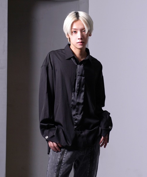 G.O.C（ジーオーシー）の「ロング カフス 2WAY ボウタイ シャツ（シャツ/ブラウス・メンズ・ホワイト/ブラック・MEDIUM/LARGE）」の21枚目の写真