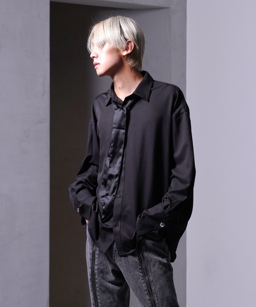 G.O.C（ジーオーシー）の「ロング カフス 2WAY ボウタイ シャツ（シャツ/ブラウス・メンズ・ホワイト/ブラック・MEDIUM/LARGE）」の11枚目の写真