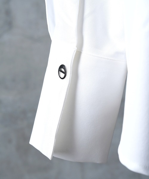 G.O.C（ジーオーシー）の「ロング カフス 2WAY ボウタイ シャツ（シャツ/ブラウス・メンズ・ホワイト/ブラック・MEDIUM/LARGE）」の22枚目の写真