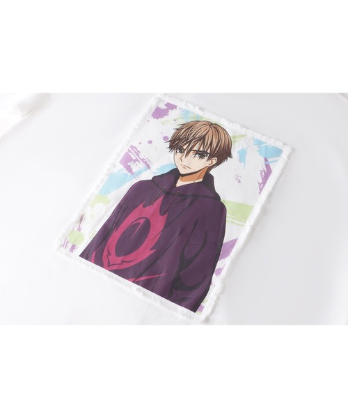 KOBMAST IVAROV(コブマストアイバロブ)の「【KOBMAST IVAROV 】Tシャツ - 描き下ろしリルーシュ(Tシャツ/カットソー・レディース・ホワイト×ピンク・LARGE/X-LARGE/MEDIUM)」の3枚目の写真