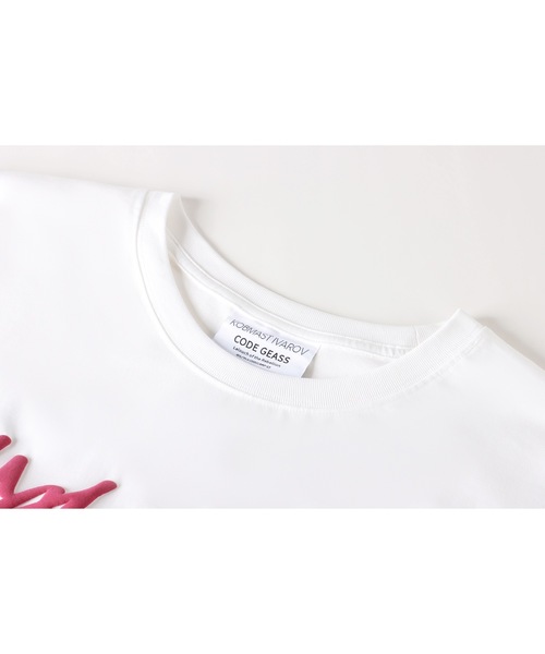 KOBMAST IVAROV(コブマストアイバロブ)の「【KOBMAST IVAROV 】Tシャツ - 描き下ろしリルーシュ(Tシャツ/カットソー・レディース・ホワイト×ピンク・LARGE/X-LARGE/MEDIUM)」の9枚目の写真