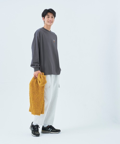coca(coca)(コカ)の「メンズジャンクフード刺繍ロンT(Tシャツ/カットソー・メンズ・ホワイト/チャコール・M/L/XL)」の6枚目の写真
