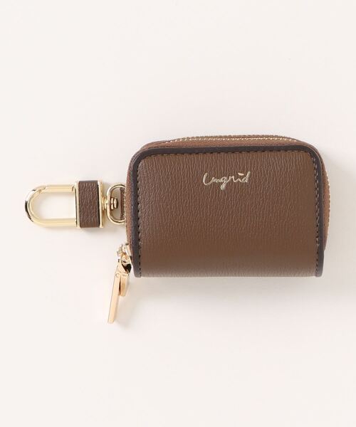 Ungrid（アングリッド）の「【Ungrid/アングリッド】 パイピング WZIP スマートキーケース（キーケース/キーアクセサリー・レディース・オレンジ/グレイッシュベージュ/ライトピンク/ターコイズブルー/ベージュ系その他/ライトグレー/ライトグリーン/ダークブラウン/イエロー/ブラック/ブラウン/ラベンダー/シルバー/アイボリー/オリーブ・FREE）」の5枚目の写真