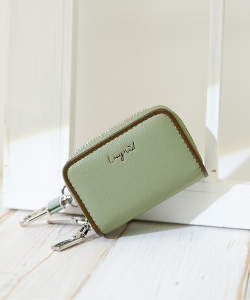 Ungrid（アングリッド）の「【Ungrid/アングリッド】 パイピング WZIP スマートキーケース（キーケース/キーアクセサリー・レディース・オレンジ/グレイッシュベージュ/ライトピンク/ターコイズブルー/ベージュ系その他/ライトグレー/ライトグリーン/ダークブラウン/イエロー/ブラック/ブラウン/ラベンダー/シルバー/アイボリー/オリーブ・FREE）」の8枚目の写真