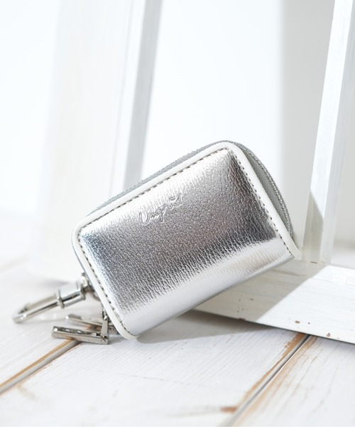 Ungrid（アングリッド）の「【Ungrid/アングリッド】 パイピング WZIP スマートキーケース（キーケース/キーアクセサリー・レディース・オレンジ/グレイッシュベージュ/ライトピンク/ターコイズブルー/ベージュ系その他/ライトグレー/ライトグリーン/ダークブラウン/イエロー/ブラック/ブラウン/ラベンダー/シルバー/アイボリー/オリーブ・FREE）」の15枚目の写真
