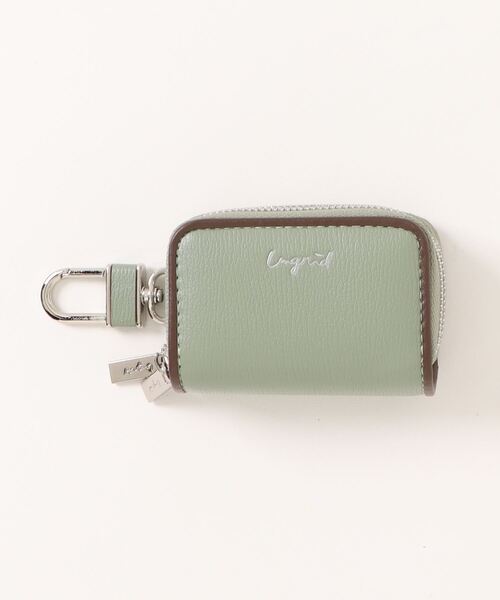 Ungrid（アングリッド）の「【Ungrid/アングリッド】 パイピング WZIP スマートキーケース（キーケース/キーアクセサリー・レディース・オレンジ/グレイッシュベージュ/ライトピンク/ターコイズブルー/ベージュ系その他/ライトグレー/ライトグリーン/ダークブラウン/イエロー/ブラック/ブラウン/ラベンダー/シルバー/アイボリー/オリーブ・FREE）」の20枚目の写真