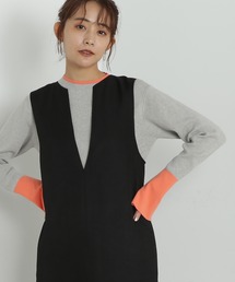 N.（N. Natural Beauty Basic） | ◆カフスバイカラーニット(ニット/セーター)