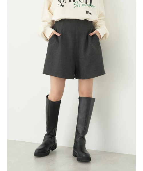 earth music&ecology（アースミュージックアンドエコロジー）の「ショートパンツ（その他パンツ・レディース・ブラウン/ブラック・FREE）」の4枚目の写真