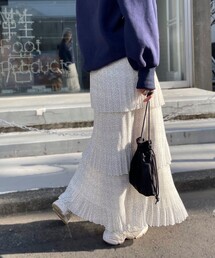 fredy emue | ドットプリーツティアードスカート(スカート)