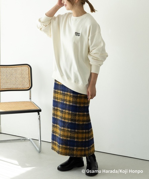 LEPSIM(レプシィム)の「【OSAMU GOODS×LEPSIM】スウェット 988860(スウェット・レディース・チャコールグレー/ホワイト/ホワイト系その他/グレー系その他/ベージュ系その他/ベージュ・FREE)」の19枚目の写真