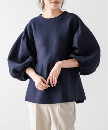 日本製ペプラムプルオーバー