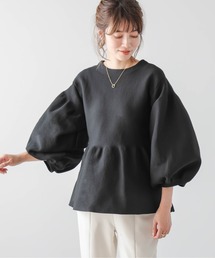 日本製ペプラムプルオーバー