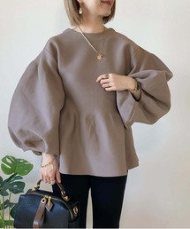 Lajour | 日本製ペプラムプルオーバー(Tシャツ/カットソー)