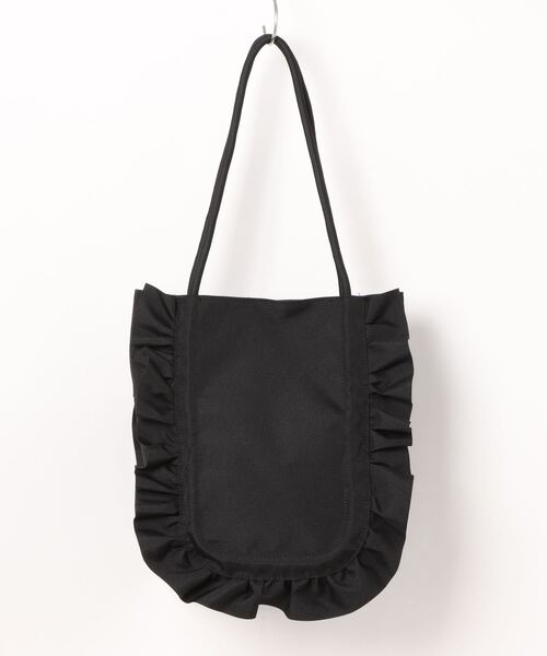 OUTDOOR PRODUCTS(アウトドアプロダクツ)の「OUTDOOR PRODUCTS/アウトドアプロダクツ フリルギャザーハンドバッグ(トートバッグ・レディース・アイボリー/ブラック/ベージュ・ONE SIZE)」の4枚目の写真