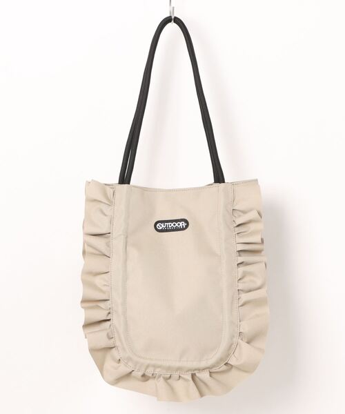 OUTDOOR PRODUCTS(アウトドアプロダクツ)の「OUTDOOR PRODUCTS/アウトドアプロダクツ フリルギャザーハンドバッグ(トートバッグ・レディース・アイボリー/ブラック/ベージュ・ONE SIZE)」の12枚目の写真
