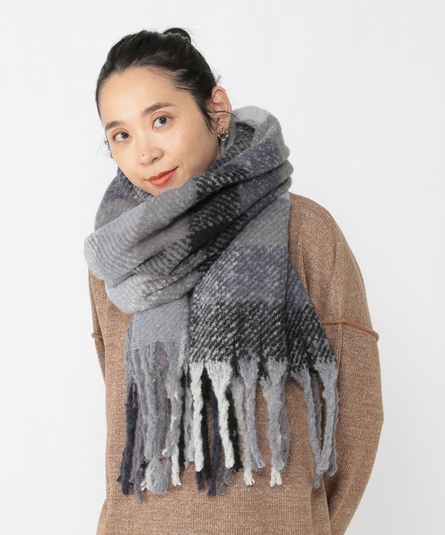 studio CLIP（スタディオクリップ）の「【静電気軽減】チェックストール（ストール/ショール・レディース・レッド/ブルー/その他2/ブラウン/ブラック/その他1・FREE）」の22枚目の写真