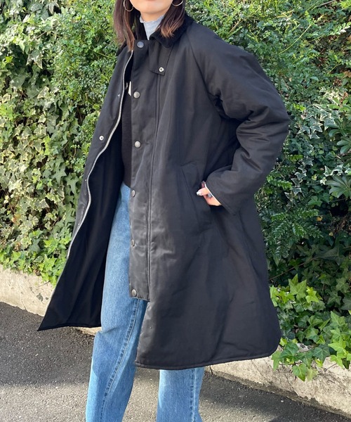 【Barbour】バブアー　ウールコートブラック 古着 Barbour（バブアー）の「【BARBOUR/バブアー】EXMOOR BATTING コート