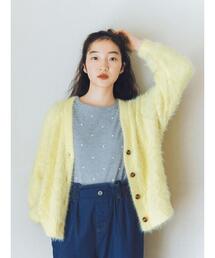 ehka sopo | ハート柄ワッフルカットソー(Tシャツ/カットソー)