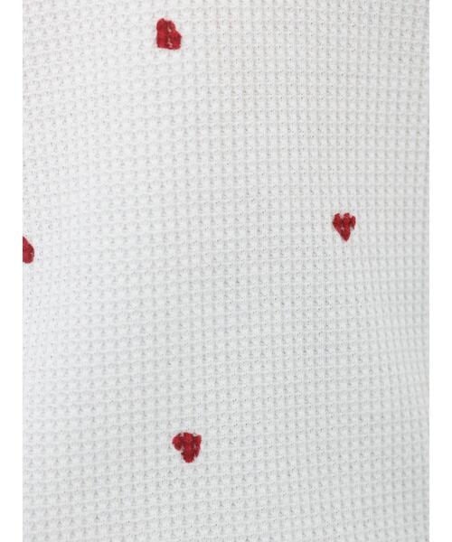 ehka sopo（エヘカソポ）の「ハート柄ワッフルカットソー（Tシャツ/カットソー・レディース・オフホワイト/グレー/キナリ・F）」の7枚目の写真