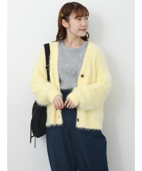 ehka sopo（エヘカソポ）の「ハート柄ワッフルカットソー（Tシャツ/カットソー・レディース・オフホワイト/グレー/キナリ・F）」の13枚目の写真