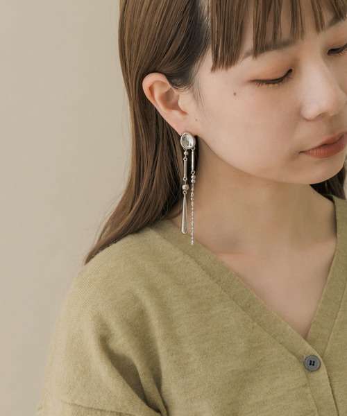 SMELLY(スメリー)の「コンビネーションロングピアス(ピアス(両耳用)・レディース・シルバー・-)」の2枚目の写真