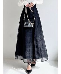 RESEXXY（リゼクシー）の「シアーチェックフレアスカート（スカート・レディース）」