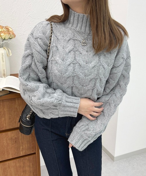 セール】ケーブルニットプルオーバー【ZOZOTOWN限定アイテム】（ニット
