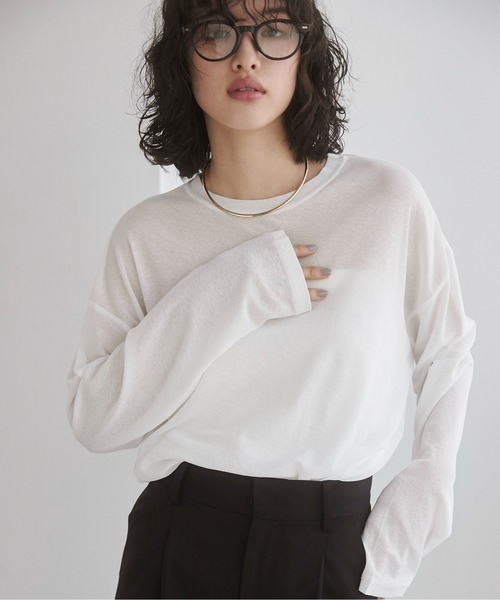 JIMWAG STRATA TOPS シアートップス スラブ シアートップス (ラメ入り/ラメなし）（Tシャツ