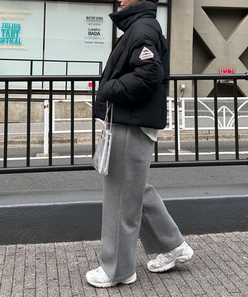 Pyrenex(ピレネックス)の「【PYRENEX/ピレネックス】HARMONIE CROP ダウンジャケット(ダウンジャケット/コート・レディース・ブラック/ベージュ・38)」の9枚目の写真