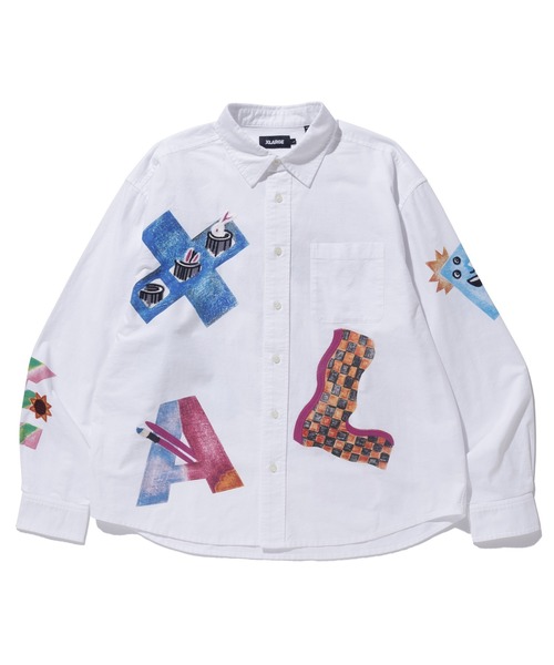 【セール】VARIOUS LETTER L/S SHIRT（シャツ/ブラウス）｜XLARGE（エクストララージ）