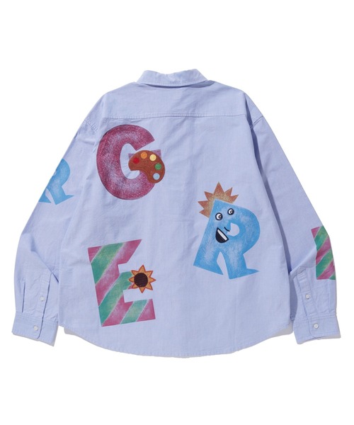 XLARGE（エクストララージ）の「VARIOUS LETTER L/S SHIRT（シャツ/ブラウス・メンズ・ライトブルー/ホワイト・S/XL/M/L）」の3枚目の写真