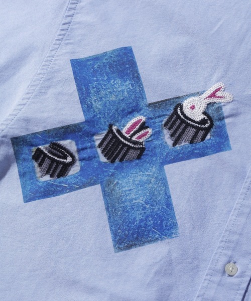 XLARGE（エクストララージ）の「VARIOUS LETTER L/S SHIRT（シャツ/ブラウス・メンズ・ライトブルー/ホワイト・S/XL/M/L）」の6枚目の写真