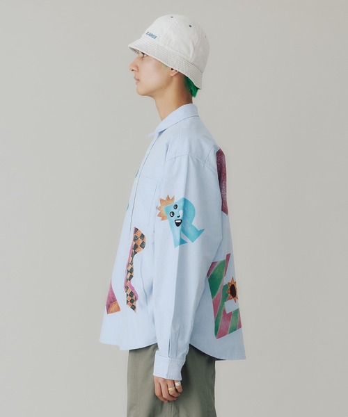 XLARGE（エクストララージ）の「VARIOUS LETTER L/S SHIRT（シャツ/ブラウス・メンズ・ライトブルー/ホワイト・S/XL/M/L）」の16枚目の写真