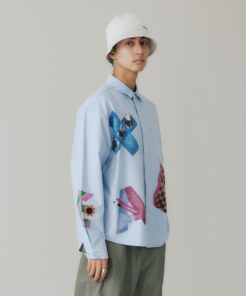 XLARGE（エクストララージ）の「VARIOUS LETTER L/S SHIRT（シャツ/ブラウス・メンズ・ライトブルー/ホワイト・S/XL/M/L）」の17枚目の写真