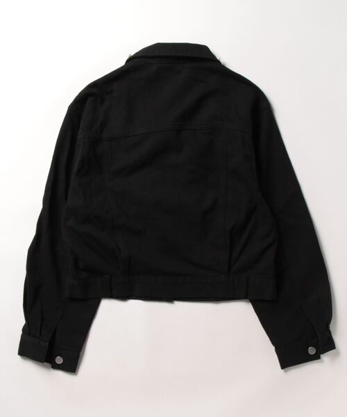 CECIL McBEE（セシルマクビー）の「パール付きGジャン（デニムジャケット・レディース・ブルー/ブラック・MEDIUM）」の3枚目の写真