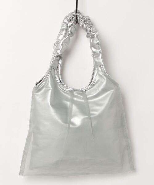 Per sist ence（パーシエンス）の「ギャザーハンドルチュールトート（トートバッグ・レディース・シルバー/アイボリー/ブラック/ブロンズ・FREE）」の10枚目の写真